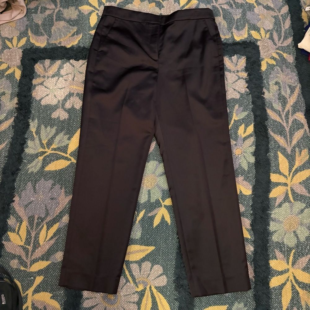 NWOT J Crew Collection Kate Straight Leg Satin Pant | Satin Pants | 12